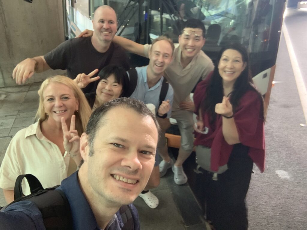 Happy people on holiday